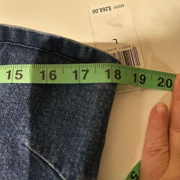 GRLFRND_Denim Isabella Strapless Denim Mini Dress Size Large New With Tags - Picture 9 of 9